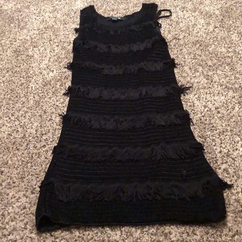 20s Style Black Flapper Dress